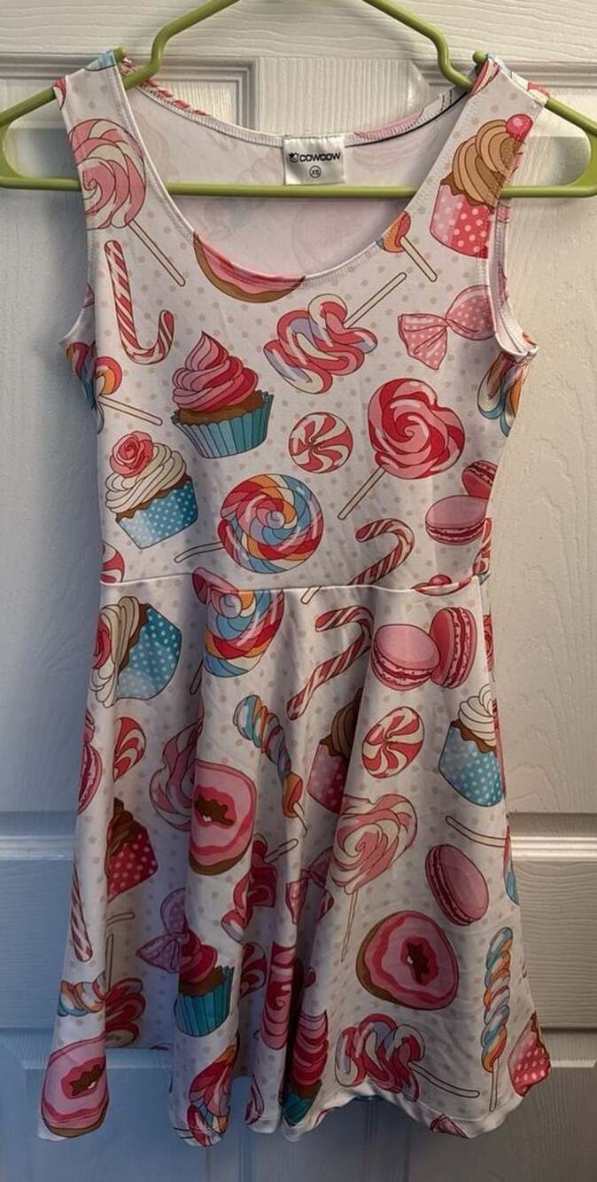 CowCow Womens Pink Lollipop Candy Macaroon Cupcake Donut
